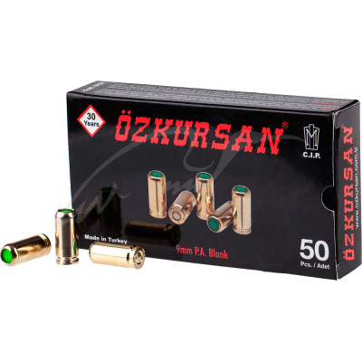 Холостые патроны Ozkursan 9мм. 50 шт