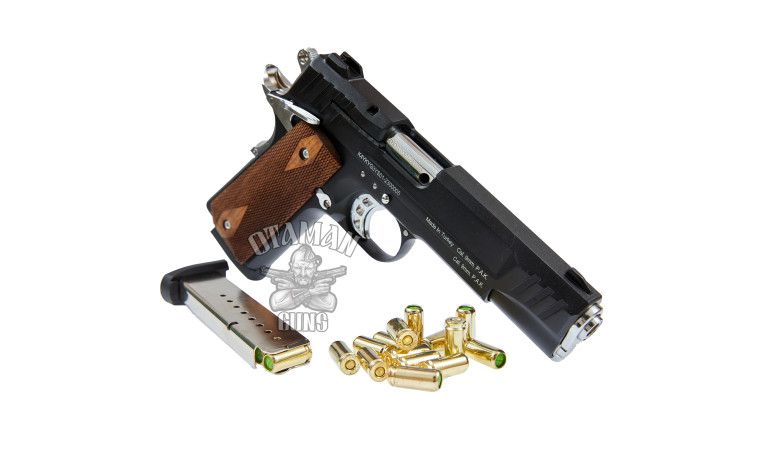 Cтартовый пистолет Kuzey 911T Black с дополнительным магазином