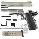 Стартовый пистолет KUZEY 911 Chrome Engraved с дополнительным магазином
