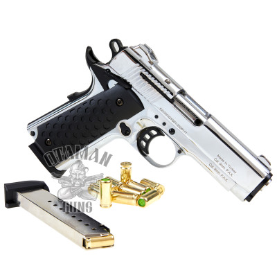 Стартовый пистолет KUZEY 911SX Chrome Engraved Стартовый пистолет KUZEY 911SX Chrome Engraved