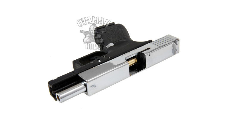 Стартовый пистолет KUZEY GN-19 Chrome с дополнительным магазином