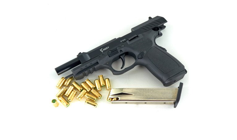 Стартовий пістолет Kuzey f92 Black з додатковим магазином
