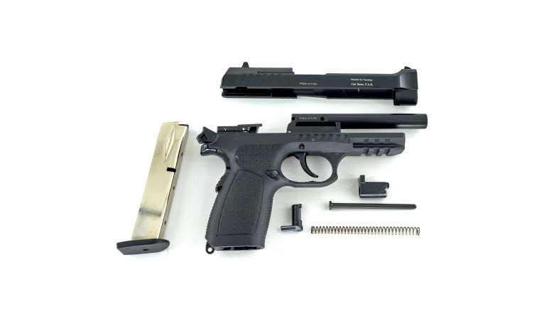 Стартовий пістолет Kuzey f92 Black з додатковим магазином