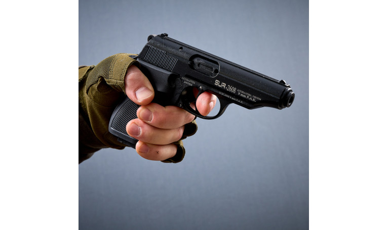 Стартовый пистолет SUR 2608 Black (СХП ПМ Макаров) Стартовый пистолет SUR 2608 Black (СХП ПМ Макаров)