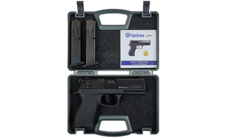 Стартовый пистолет SUR M 9 (Beretta Px4) с дополнительным магазином