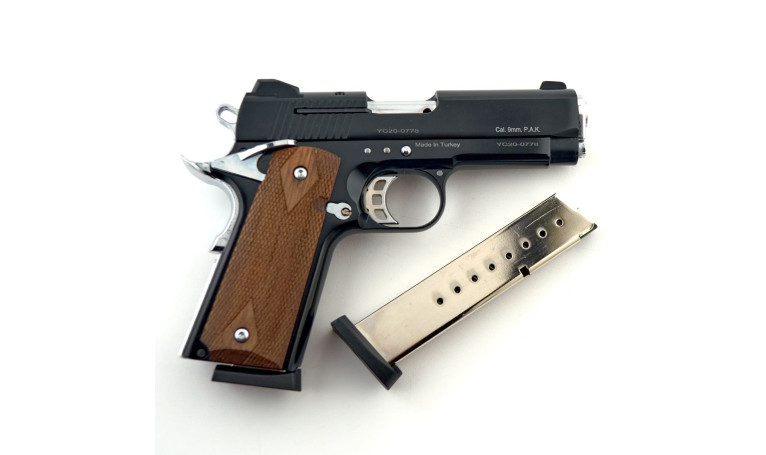 Стартовый пистолет KUZEY 911 SX Black с дополнительным магазином Стартовый пистолет KUZEY 911 SX Black с дополнительным магазином