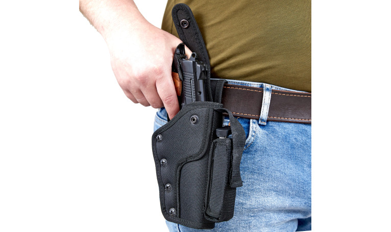 Поясная кобура для пистолета с карманом Поясная кобура для пистолета с карманом