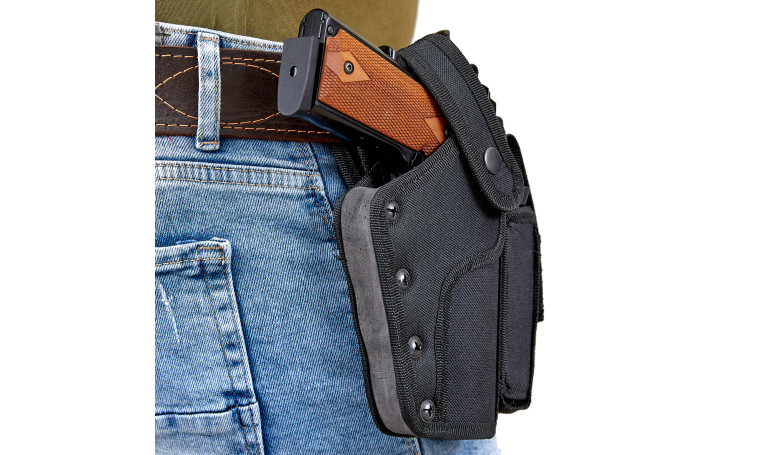 Поясная кобура для пистолета с карманом Поясная кобура для пистолета с карманом