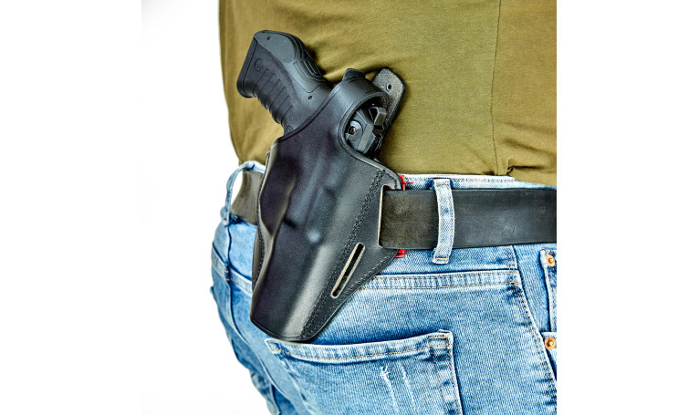 Кобура на пояс кожанная