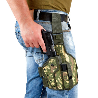Кобура набедренная с дополнительным магазином Camo