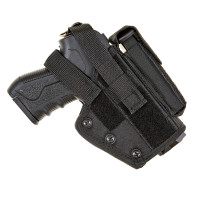 Кобура поясна синтетика з додатковим магазином Velcro, Black