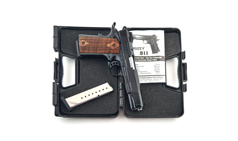 Cтартовый пистолет Kuzey 911 Black с дополнительным магазином