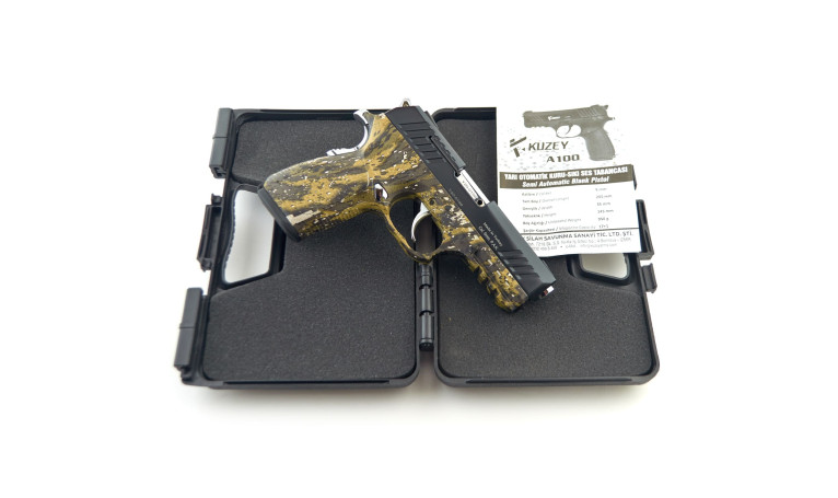Стартовый пистолет KUZEY A-100 Camo с дополнительным магазином