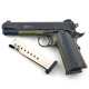 Cтартовый пистолет Kuzey 911 Black/Green Grips с дополнительным магазином
