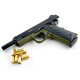 Cтартовый пистолет Kuzey 911 Black/Green Grips с дополнительным магазином