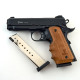 Стартовый пистолет KUZEY 911 SX Black/Brown Wooden Grips с дополнительным магазином