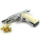Стартовый пистолет KUZEY 911 SX Chrome с дополнительным магазином