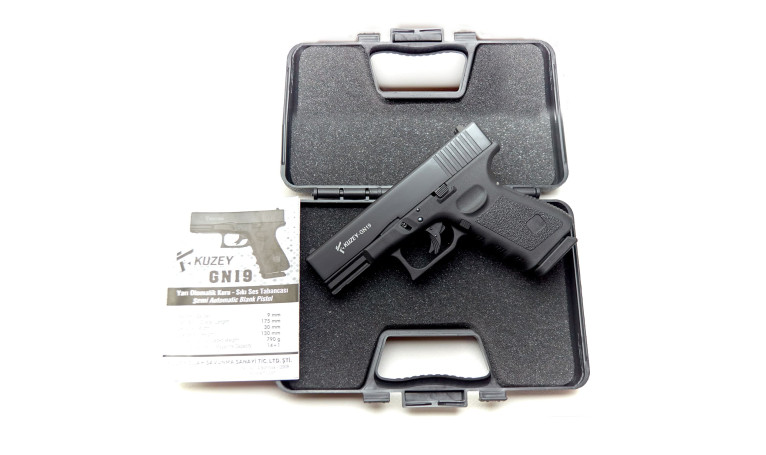 Стартовий пістолет KUZEY GN-19 Black з додатковим магазином