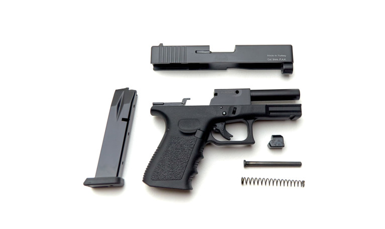 Стартовий пістолет KUZEY GN-19 Black з додатковим магазином