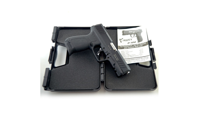 Стартовий пістолет Kuzey P122 Black з додатковим магазином