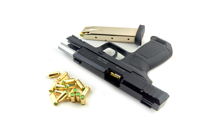 Стартовий пістолет Kuzey P122 Black з додатковим магазином