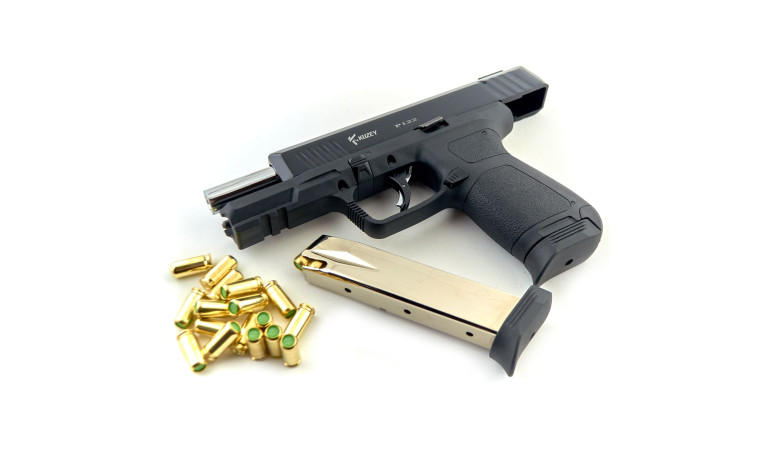 Стартовий пістолет Kuzey P122 Black з додатковим магазином