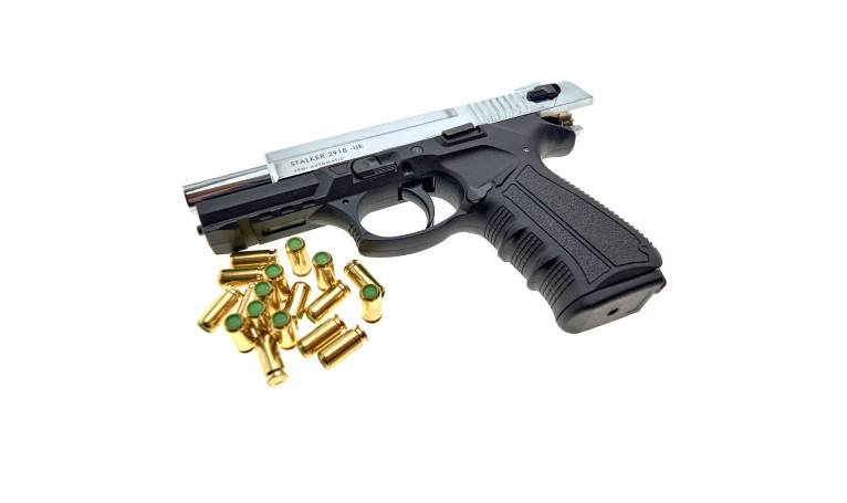 Стартовий пістолет Stalker 2918 Chrome