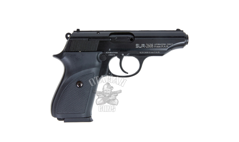 Стартовый пистолет SUR 2608 Black (СХП ПМ Макаров) Стартовый пистолет SUR 2608 Black (СХП ПМ Макаров)