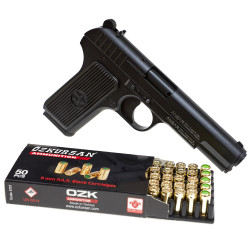 Стартовый пистолет SUR Ansar 1071 + пачка патронов Ozkursan